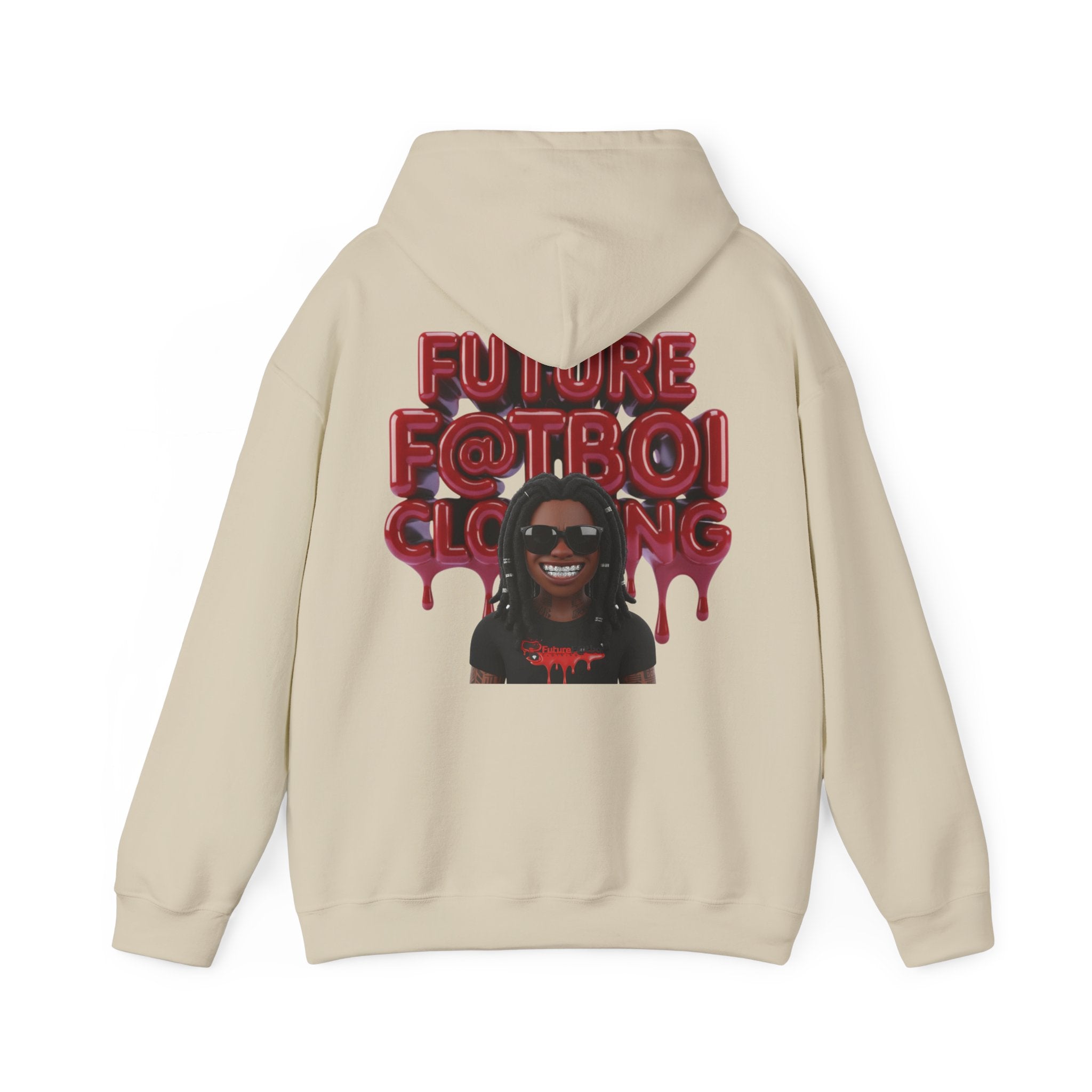 Future Fatboi Clothing Hoodie, Unisex Black Sweatshirt, Trendy Streetwear, Graphic Hoodie, Fashion Gift for Hip-Hop Lovers