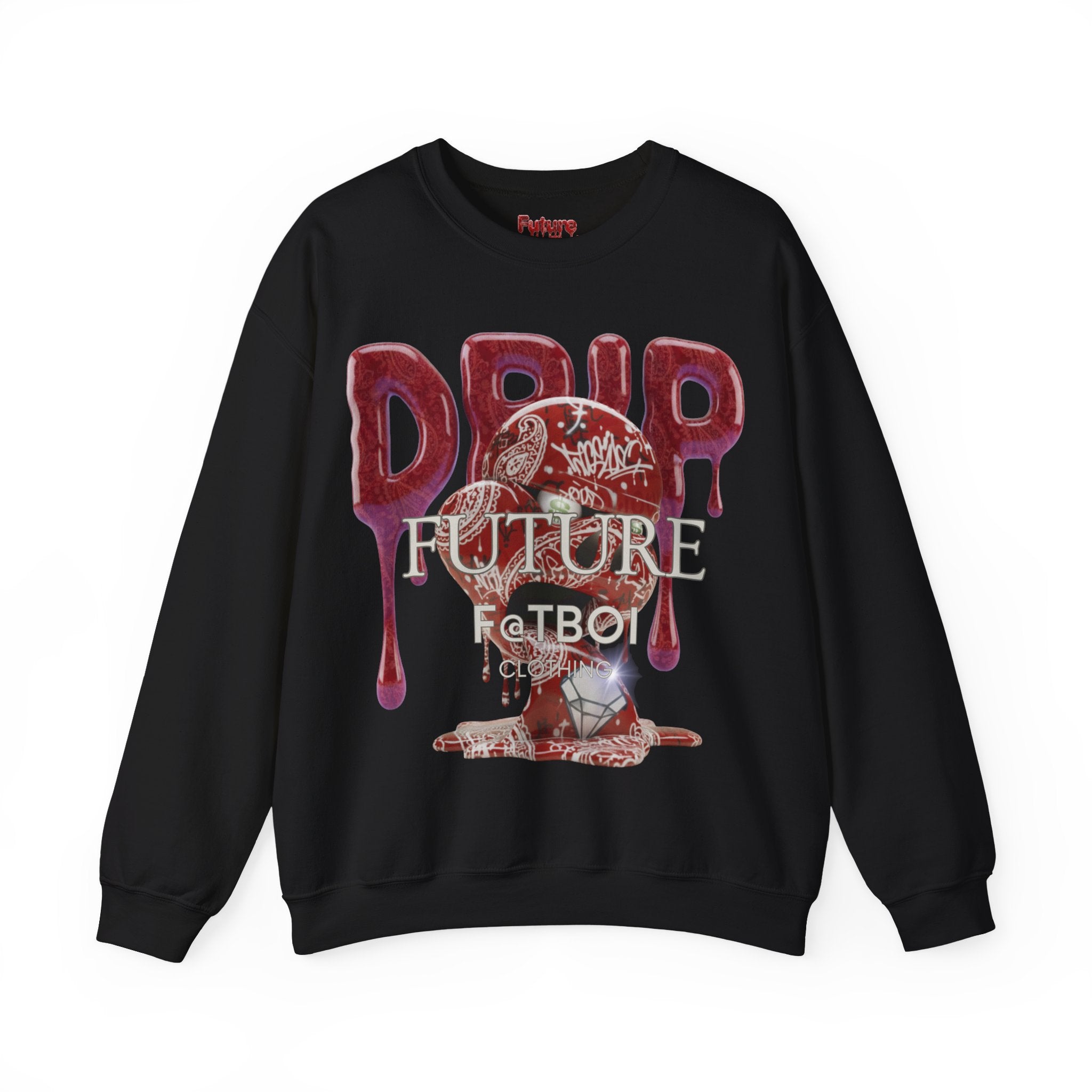 FUTURE F@TBOI RED PAISLEY HOG DRIP Streetwear Crewneck Sweatshirt