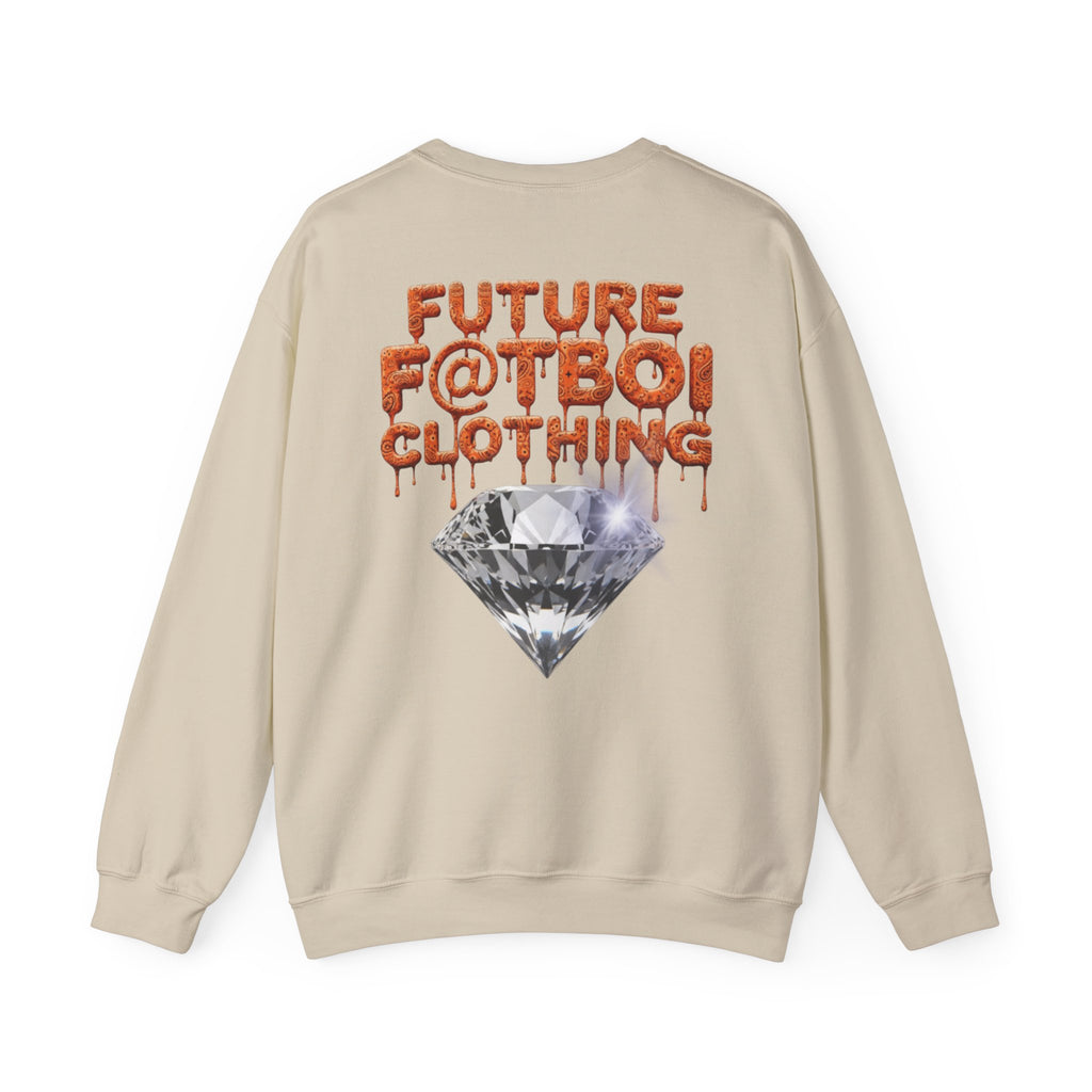 Future Fatboi Orange Diamonds - Unisex Heavy Blend™ Crewneck Sweatshirt