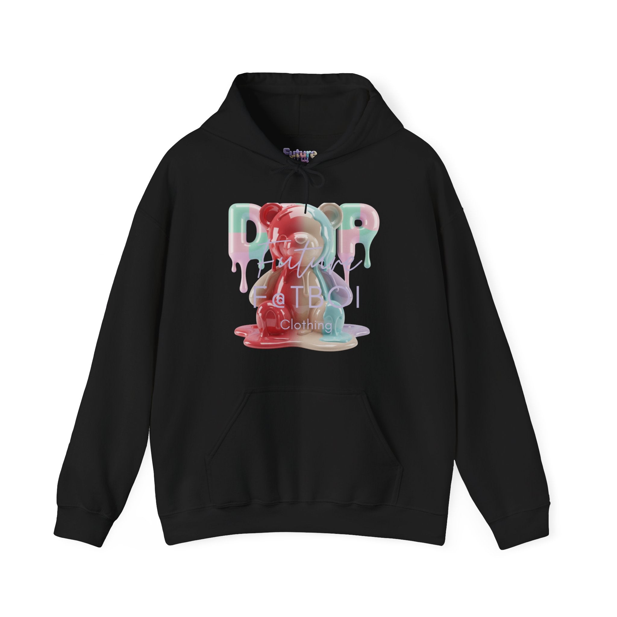 Colorful Drip Bear Hoodie