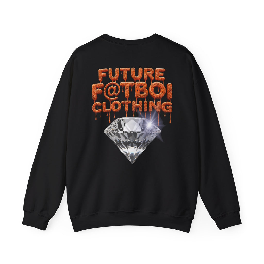 Future Fatboi Orange Diamonds - Unisex Heavy Blend™ Crewneck Sweatshirt
