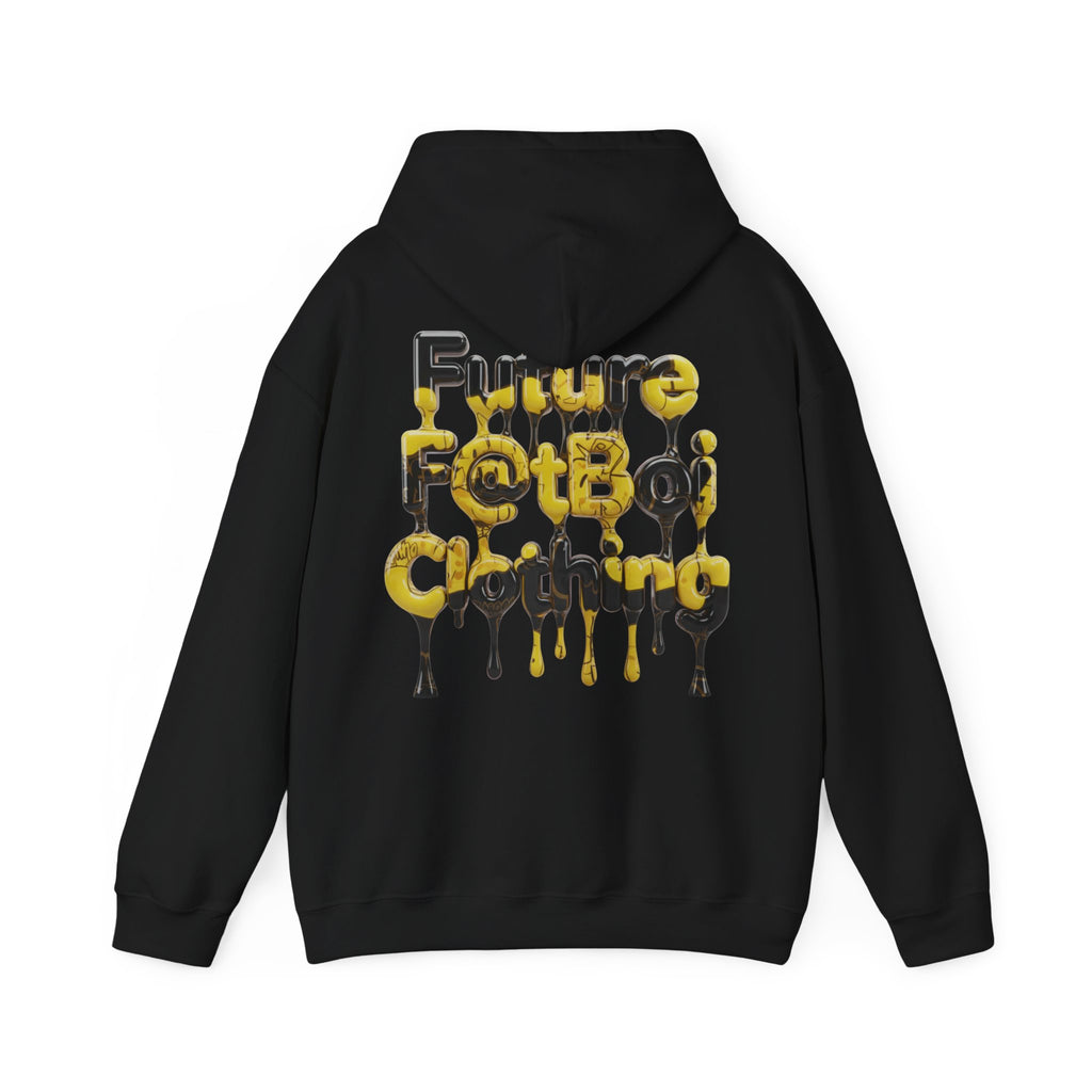 Streetwear Graphic Hoodie - FUTURE F@TBOI Clothing Black and Yellow