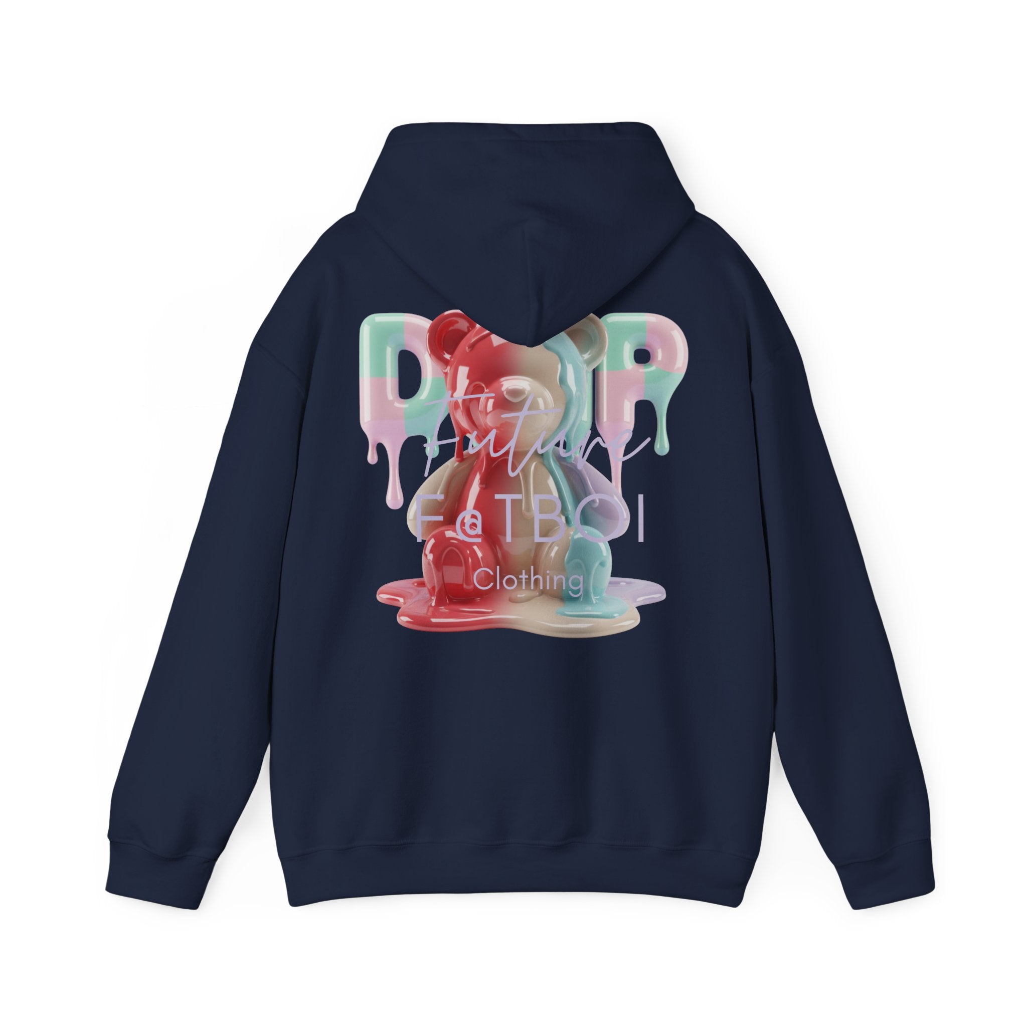 Colorful Drip Bear Hoodie