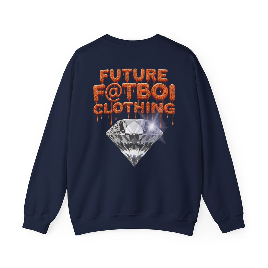 Future Fatboi Orange Diamonds - Unisex Heavy Blend™ Crewneck Sweatshirt