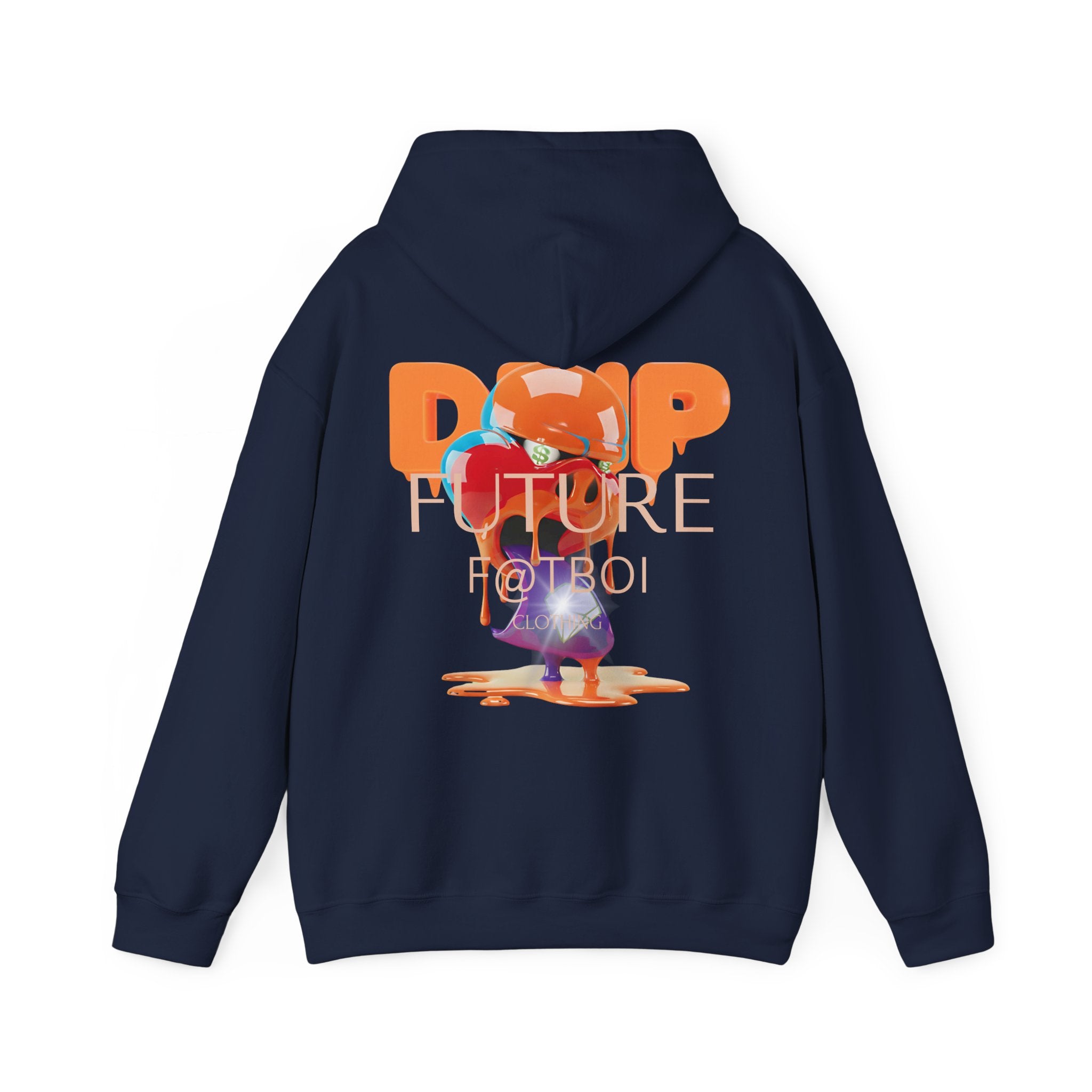 FUTURE F@TBOI HOG DRIP ORANGE CANDY - Creative and Trendy Unisex Hooded Sweatshirt for Everyday Style, Graphic Hoodie, Drip Artwork, Cozy Layering, Fun Fashion, Gift Idea