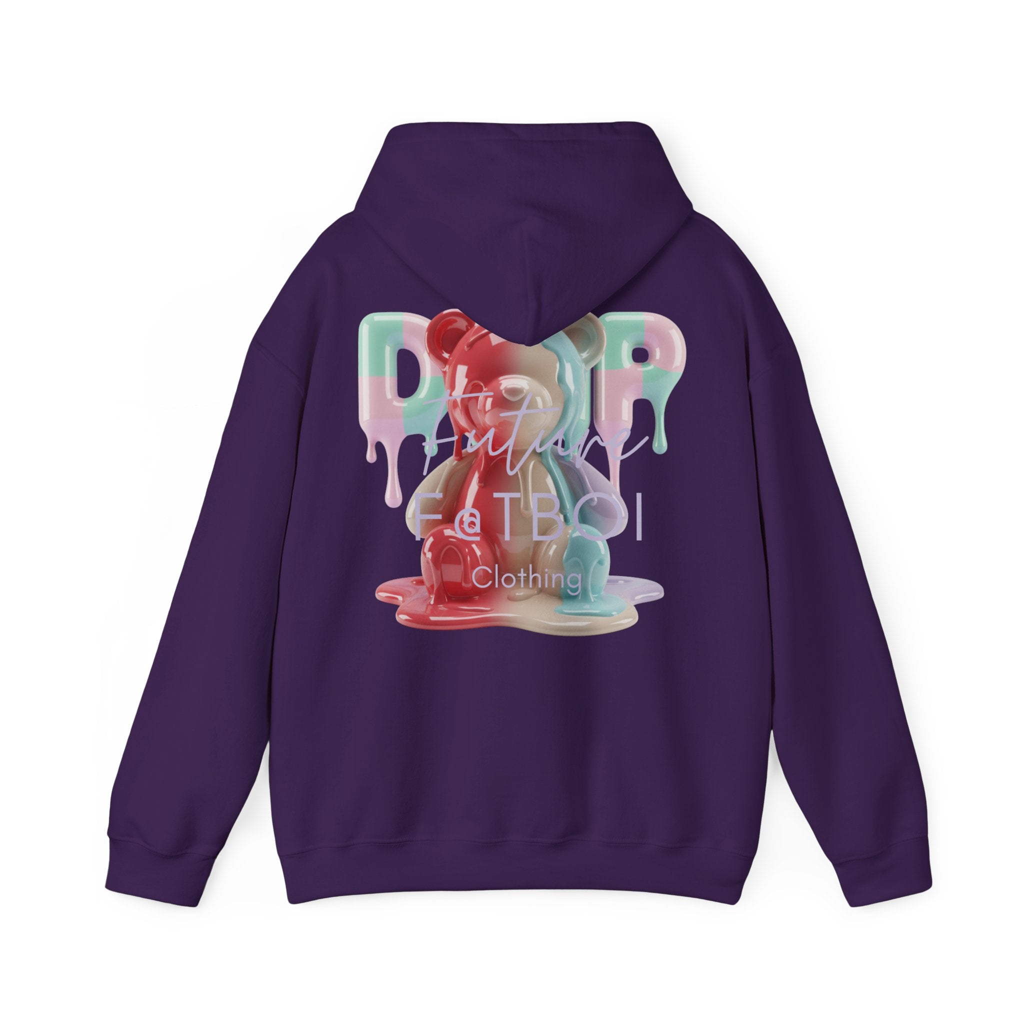 Colorful Drip Bear Hoodie