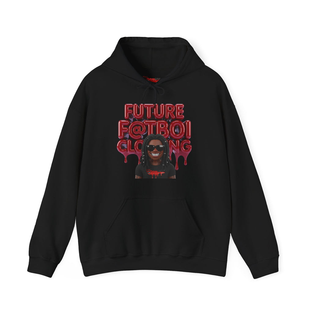 Future Fatboi Clothing Hoodie, Unisex Black Sweatshirt, Trendy Streetwear, Graphic Hoodie, Fashion Gift for Hip-Hop Lovers