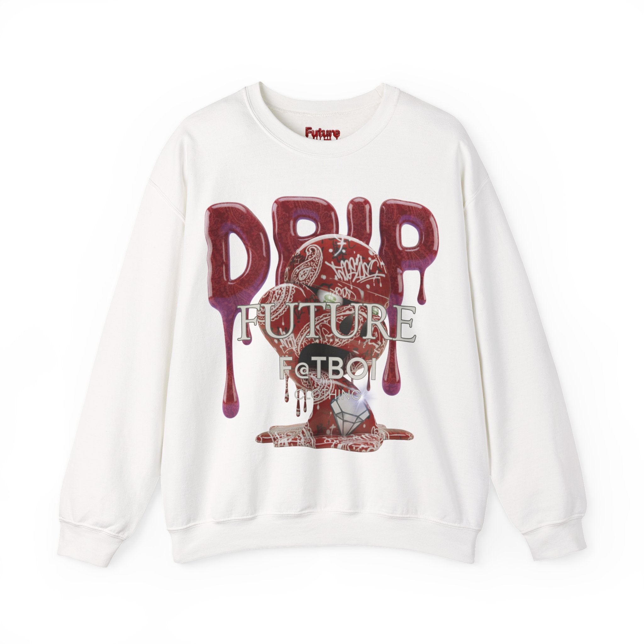 FUTURE F@TBOI RED PAISLEY HOG DRIP Streetwear Crewneck Sweatshirt