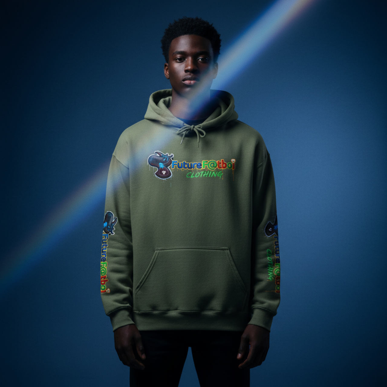 Future Fatboi Unisex Heavy Blend™ Hoodie - Cozy Streetwear, Graphic Sweatshirt, Gift for Him/Her, Casual Style, Trendy Look