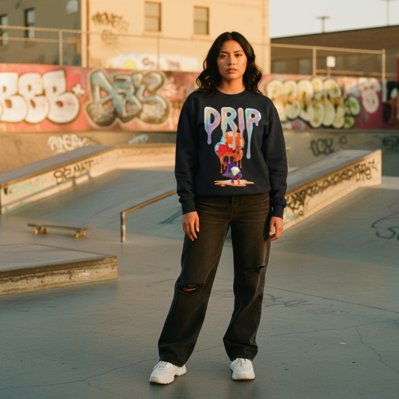 Future Fatboi Clothing Colorful Dripping Art Champion Sweatshirt, Cozy Graphic Pullover, Trendy Streetwear, Unique Gift for Art Lovers, Casual Wear for All [...]