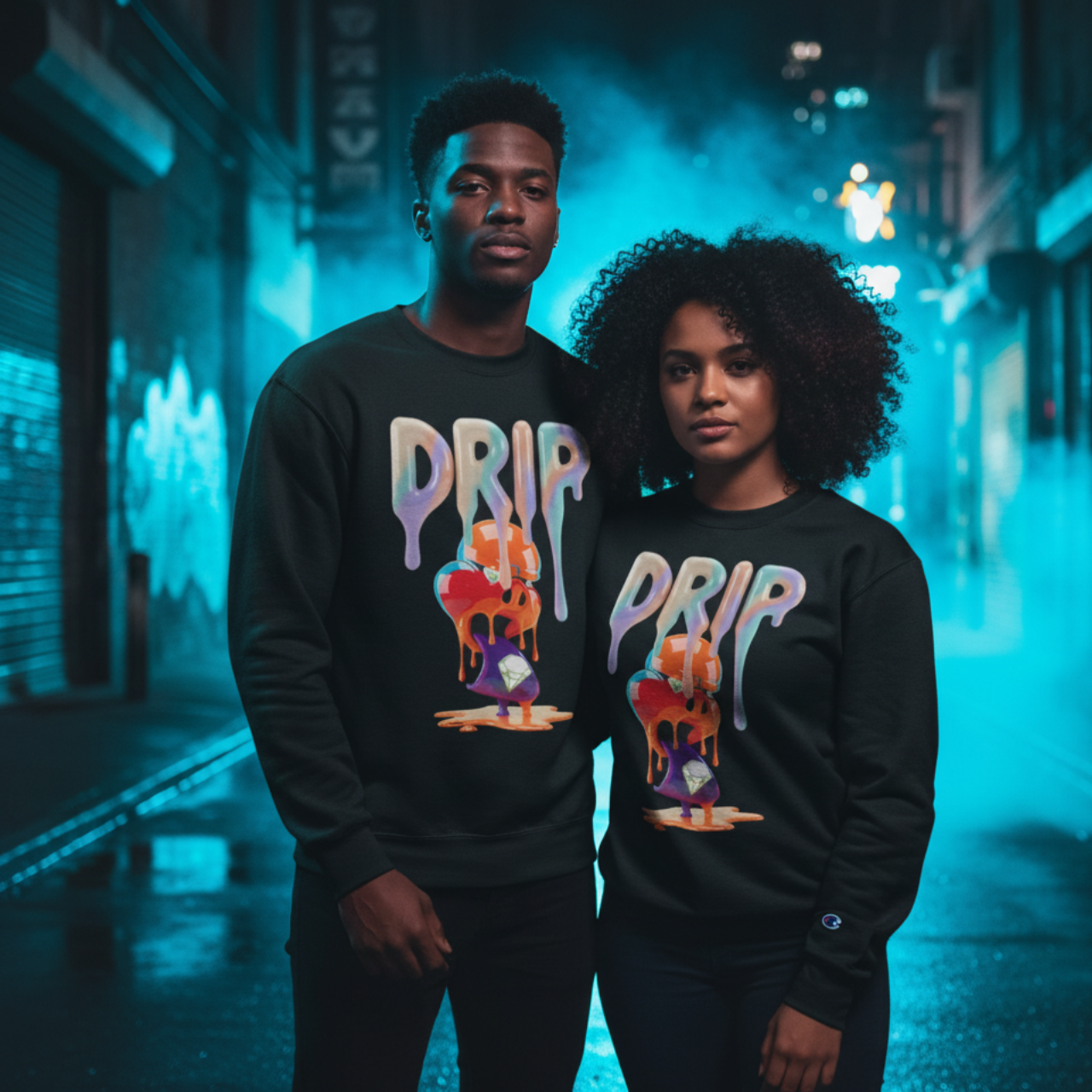 Future Fatboi Clothing Colorful Dripping Art Champion Sweatshirt, Cozy Graphic Pullover, Trendy Streetwear, Unique Gift for Art Lovers, Casual Wear for All [...]