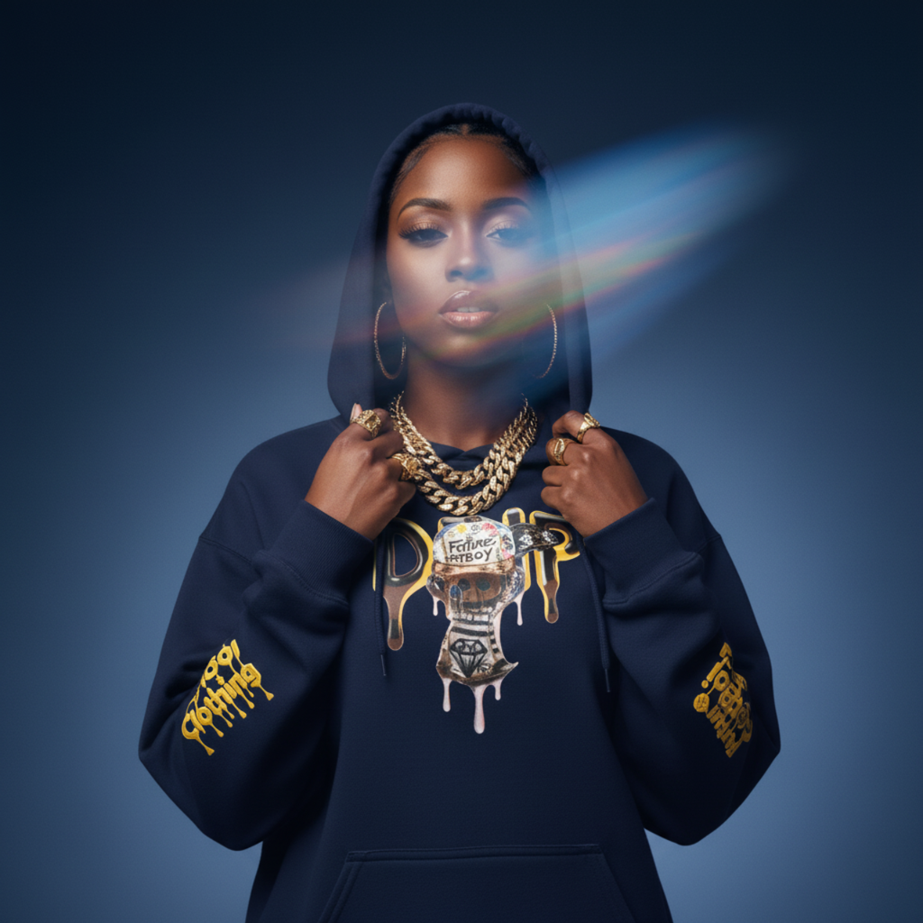 Hooded Sweatshirt - Future Fatboi Clothing Fitted Drip