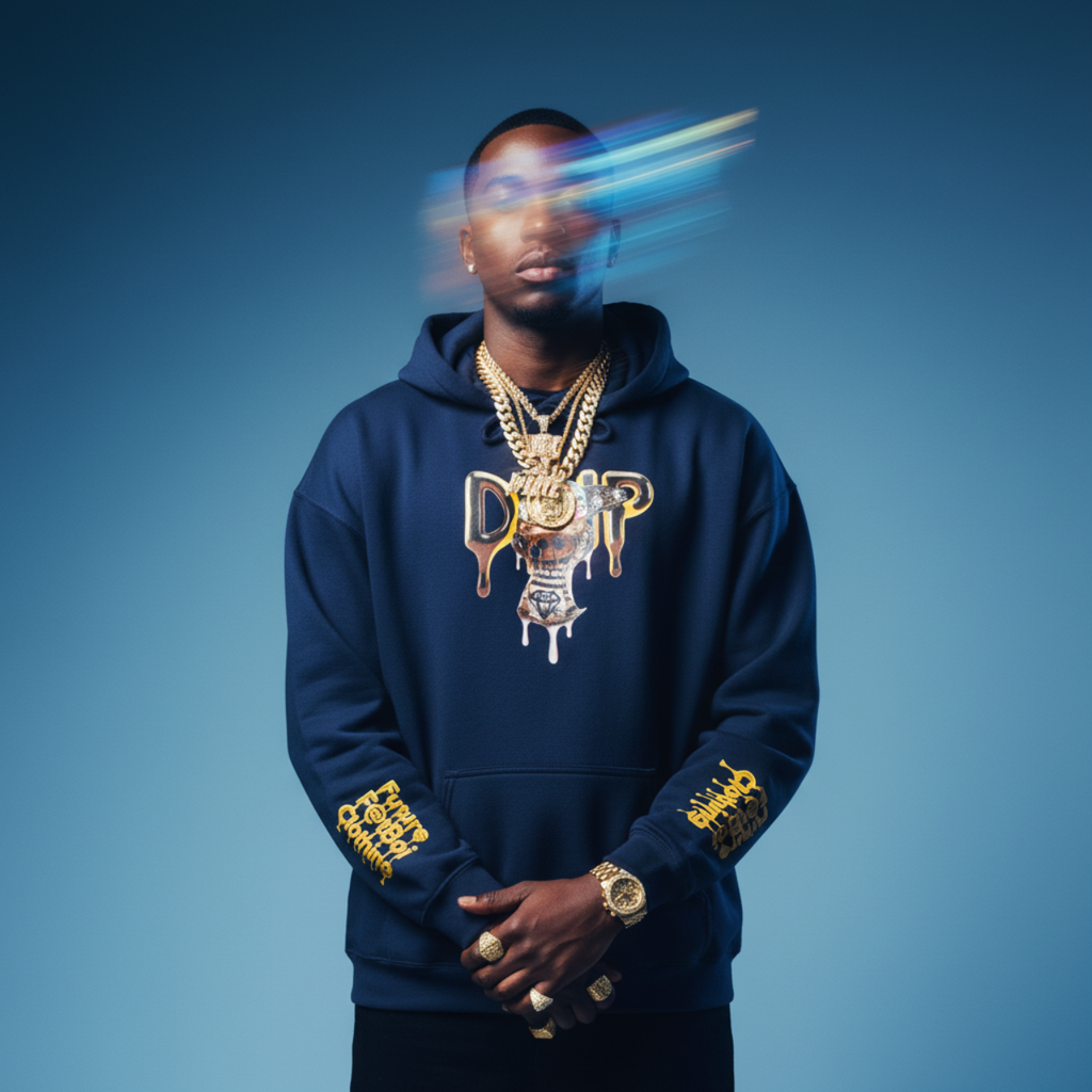 Hooded Sweatshirt - Future Fatboi Clothing Fitted Drip