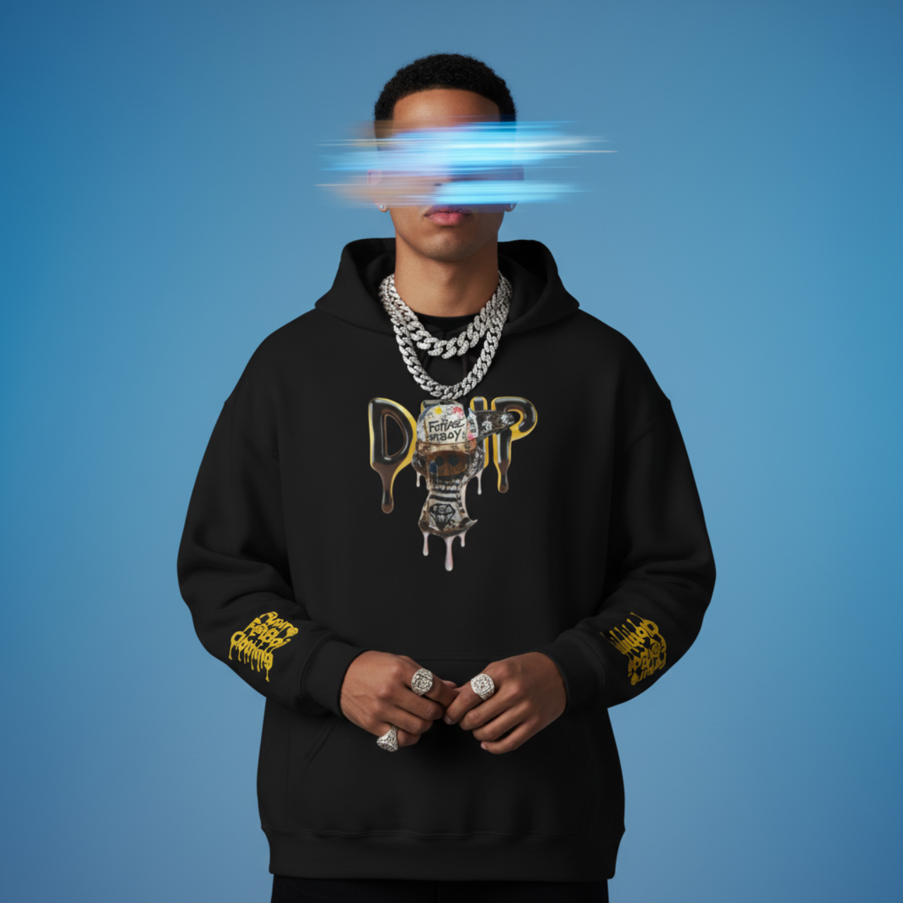 Hooded Sweatshirt - Future Fatboi Clothing Fitted Drip