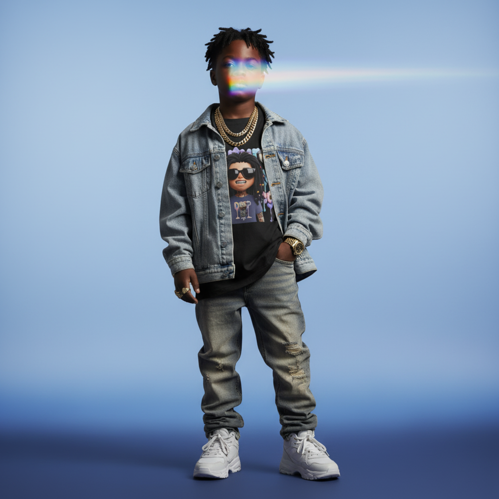 Kids Tee - FUTURE F@TBOI LOGO DRIP Design, Streetwear, Cool Kids Clothing