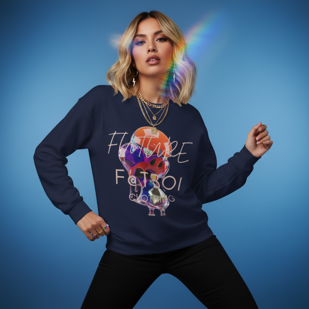 Future Fatboi Crystal Drip - Unisex Heavy Blend™ Crewneck Sweatshirt