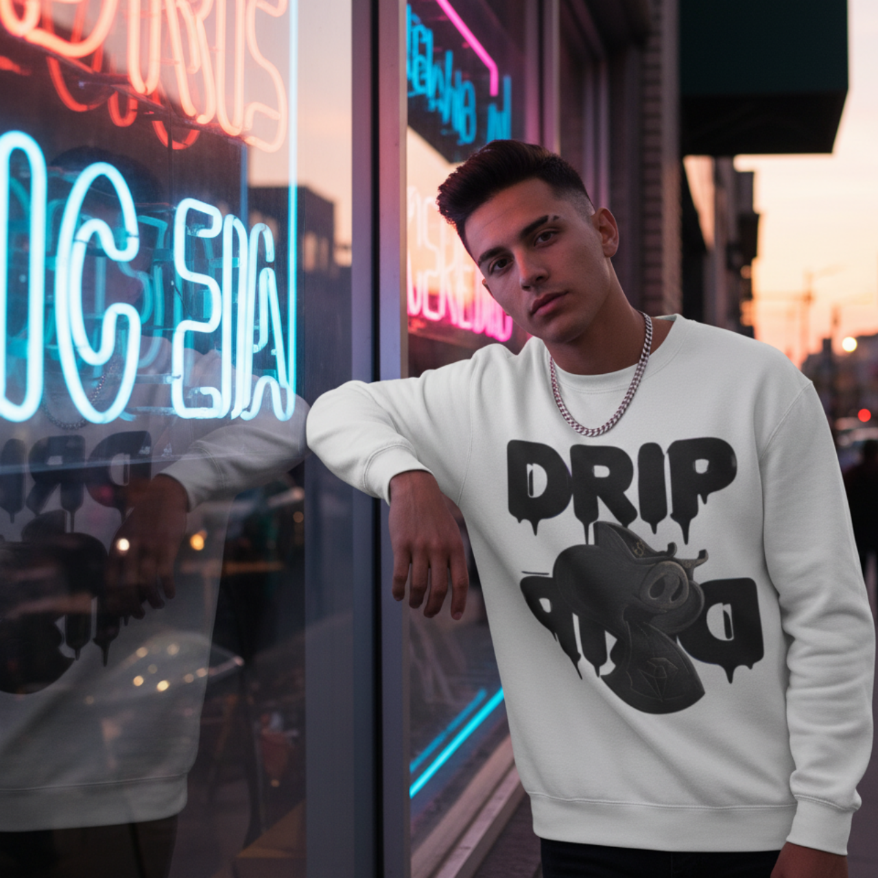 Future Fatboi Clothing Liquorice  Drip Unisex Fleece Sweatshirt, Drip Style Crewneck, Streetwear Fashion, Casual Warmth, Perfect for Gifting