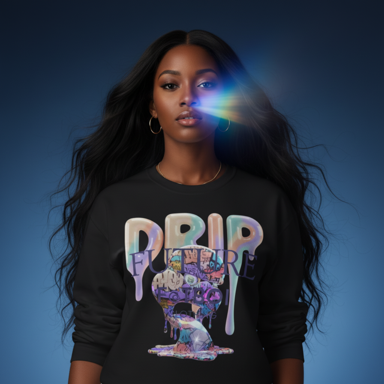 Graffiti Diamond Heavy Blend Crewneck Sweatshirt | Streetwear Fashion, Art Lover Gift, Trendy Casual Wear