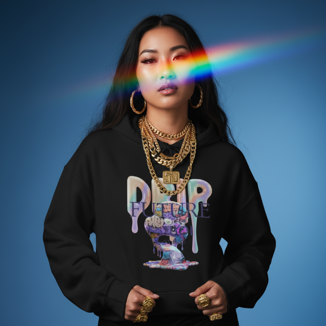 FUTURE F@TBOI GRAFFITI DIAMOND HOG DRIP - Trendy Drip Hoodie, Unisex Sweatshirt for Casual Wear, Streetwear Fashion, Gift for Friends, Cool Graphic Style