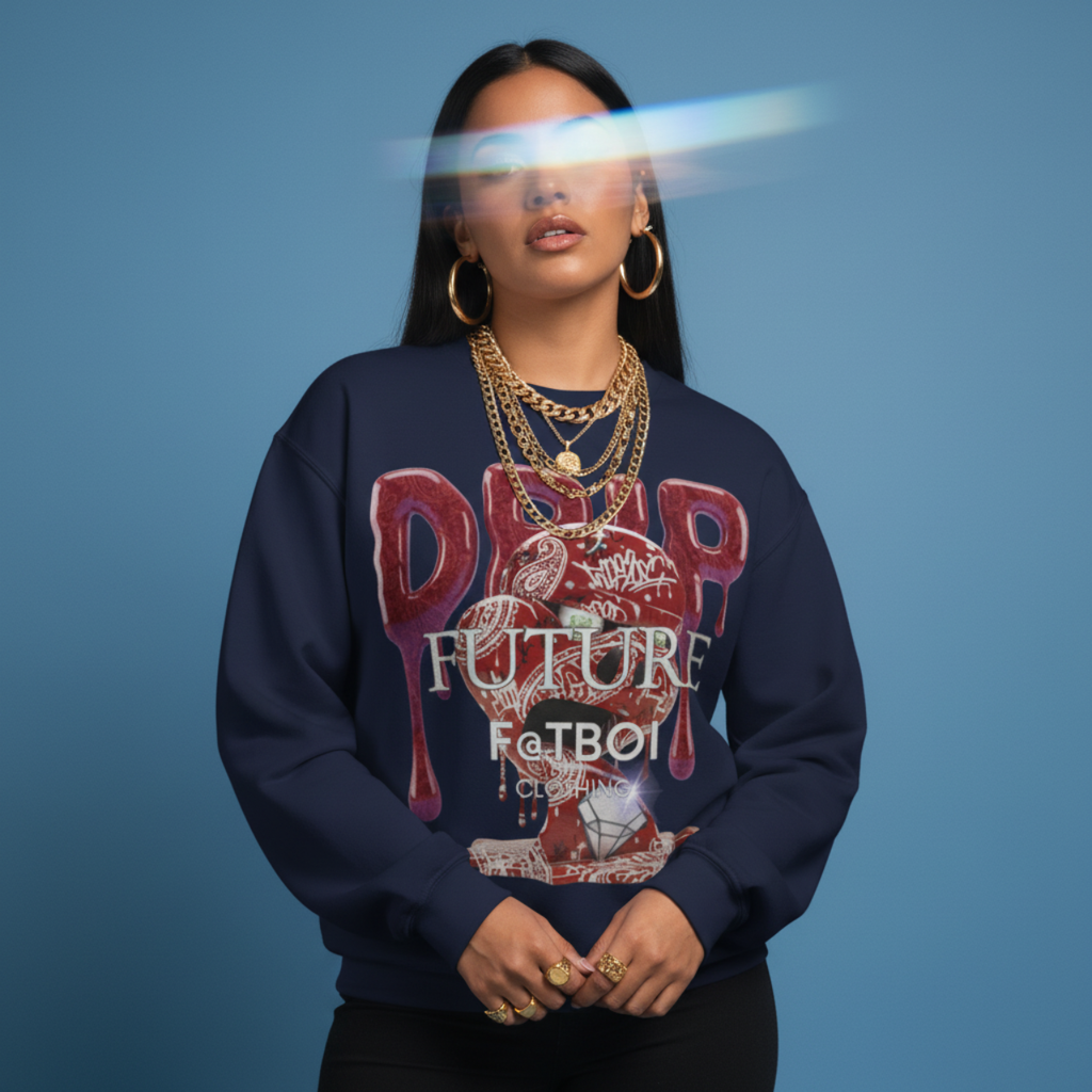 FUTURE F@TBOI RED PAISLEY HOG DRIP Streetwear Crewneck Sweatshirt