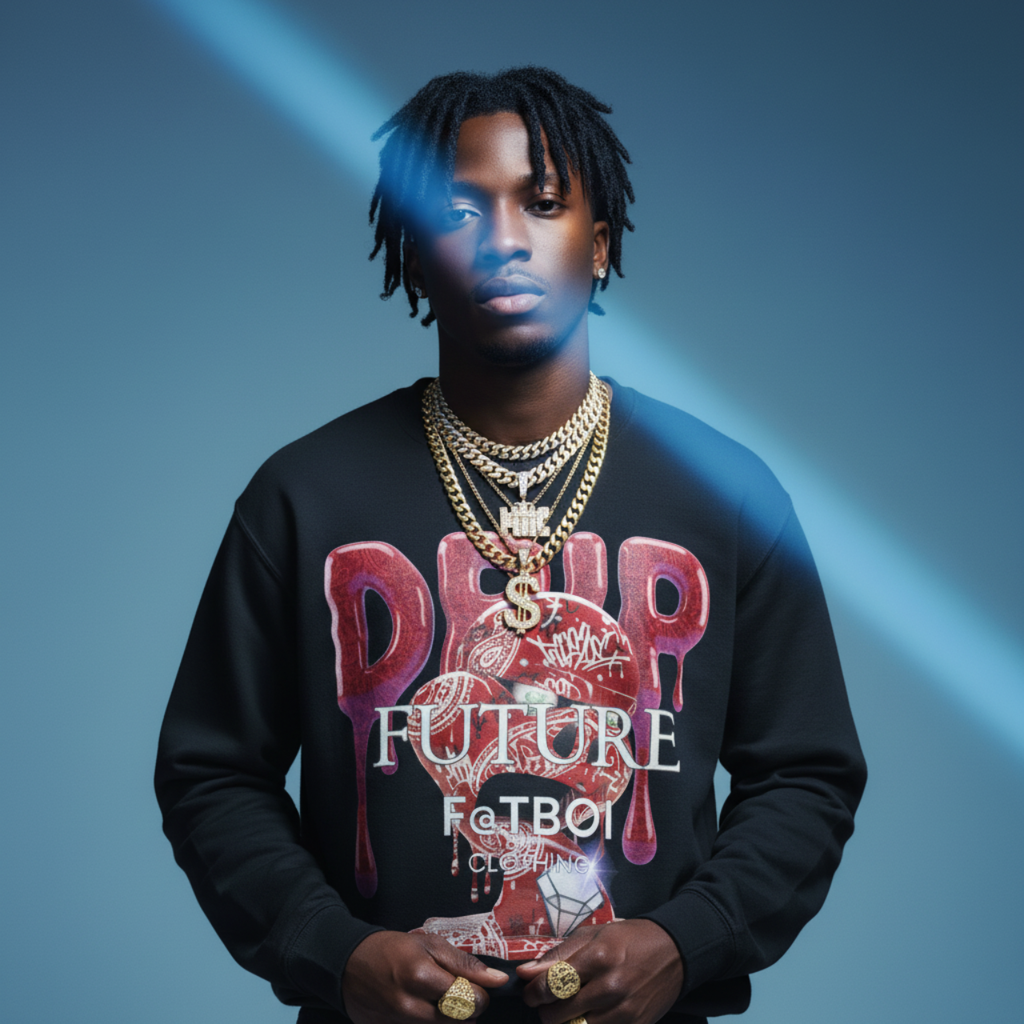 FUTURE F@TBOI RED PAISLEY HOG DRIP Streetwear Crewneck Sweatshirt