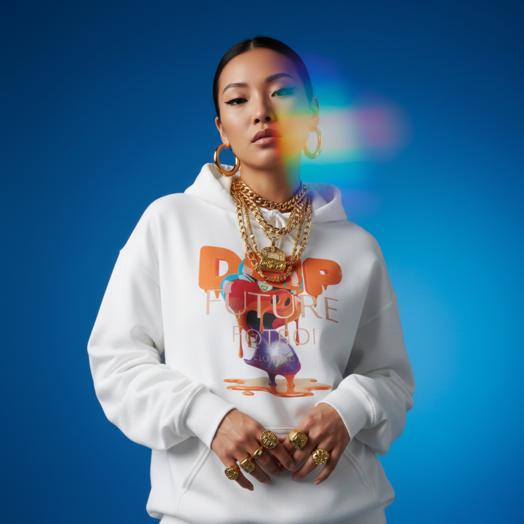 FUTURE F@TBOI HOG DRIP ORANGE CANDY - Creative and Trendy Unisex Hooded Sweatshirt for Everyday Style, Graphic Hoodie, Drip Artwork, Cozy Layering, Fun Fashion, Gift Idea