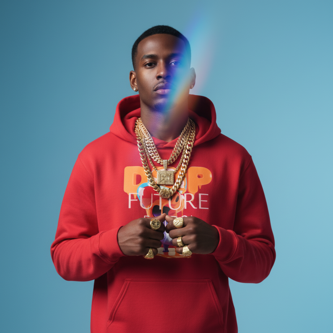 FUTURE F@TBOI HOG DRIP ORANGE CANDY - Creative and Trendy Unisex Hooded Sweatshirt for Everyday Style, Graphic Hoodie, Drip Artwork, Cozy Layering, Fun Fashion, Gift Idea