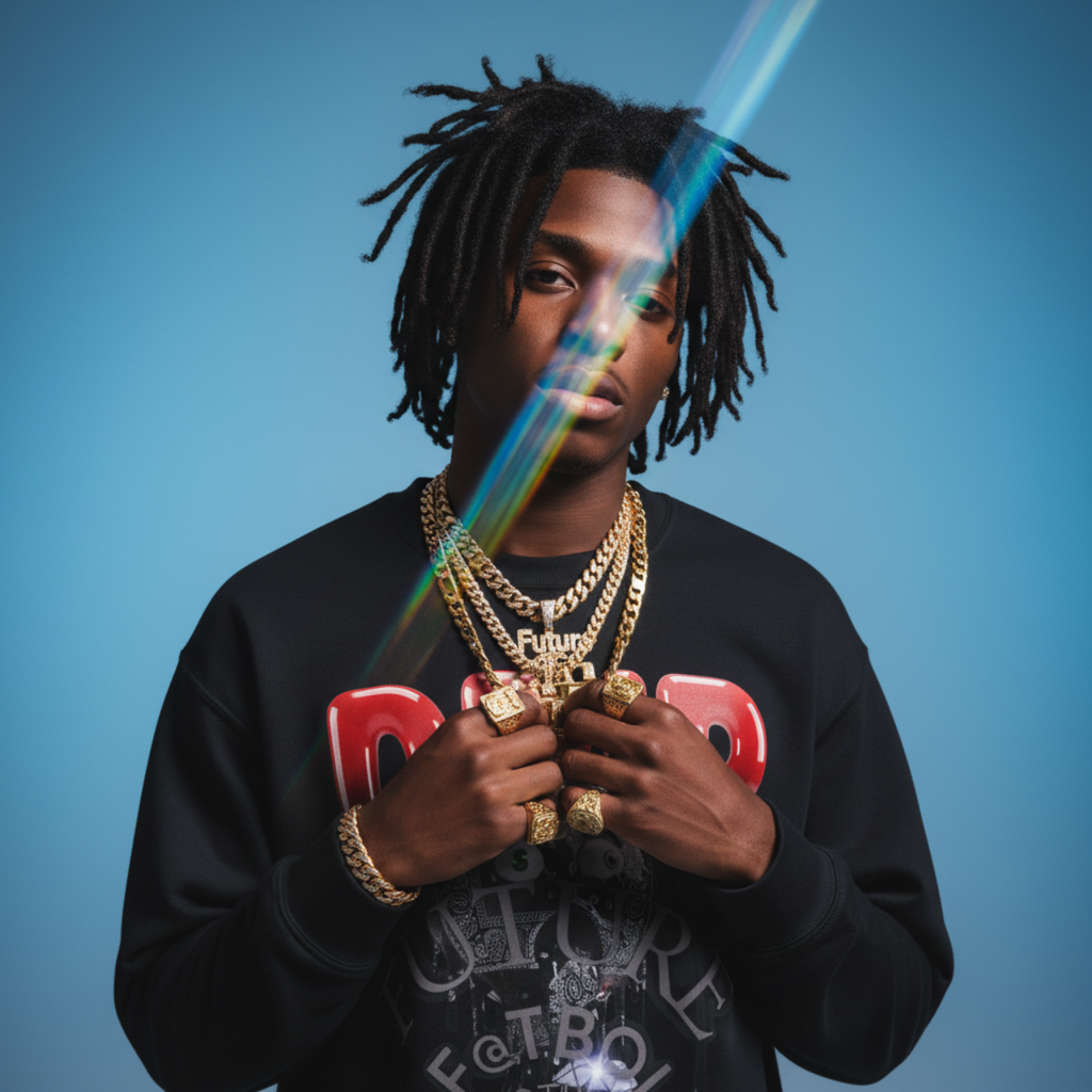 Unisex Sweatshirt - FUTURE F@TBOI Black Paisley Diamond Drip Design