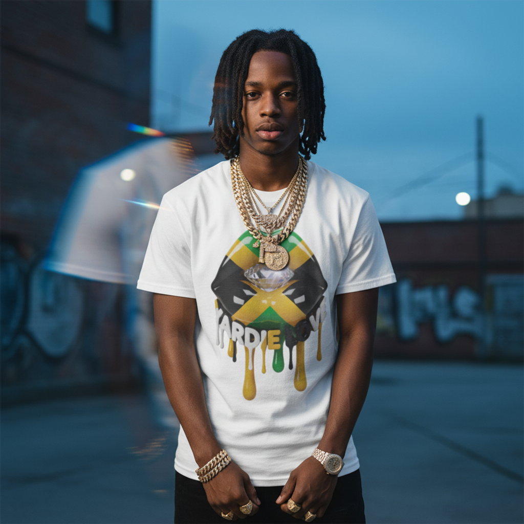 YARDIE LOVE - Jamaican Vibe - Unisex Heavy Cotton Tee, Perfect for Summer Festivals, Pride Events, Casual Outings, Gifts for Creatives, Beachwear, [...]