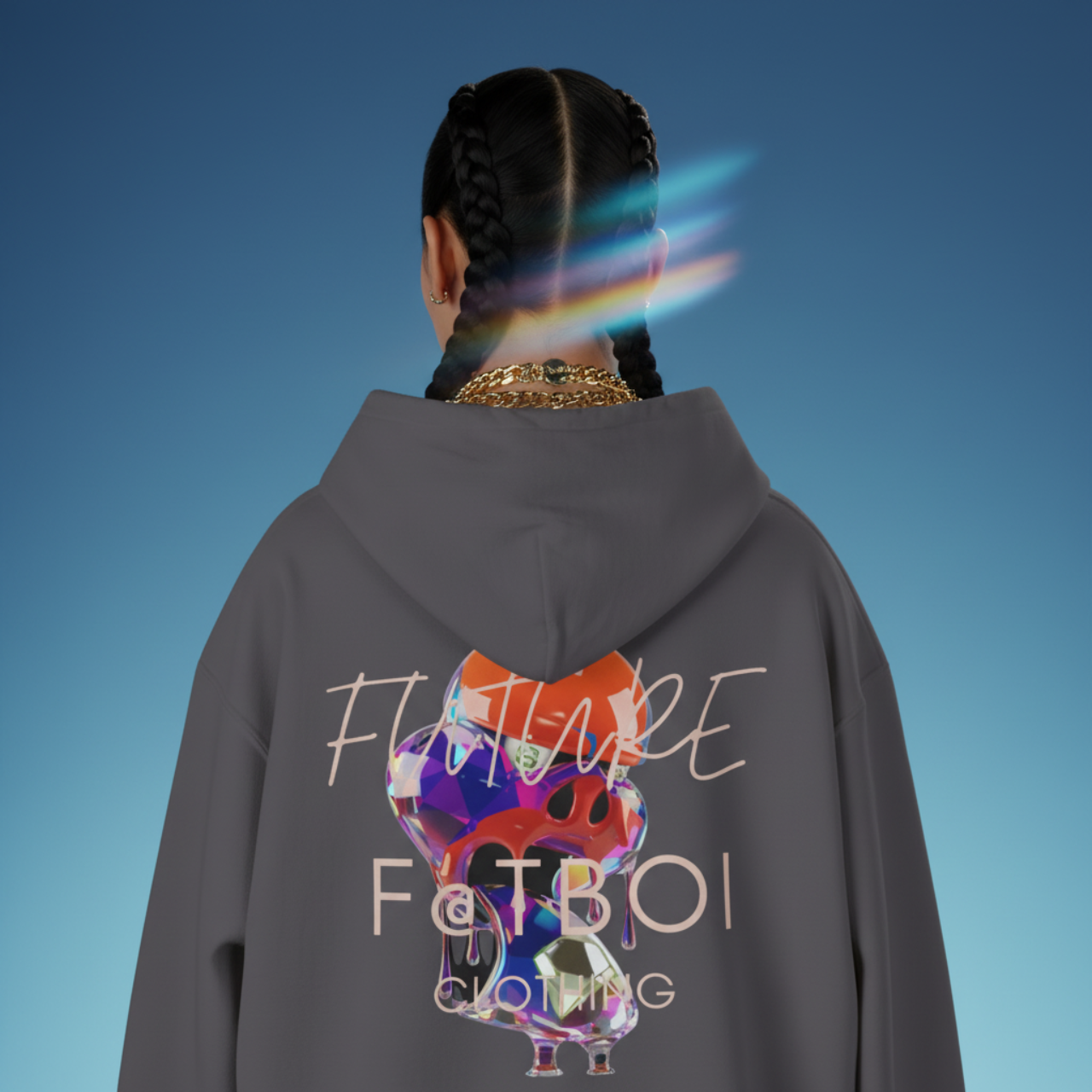 FUTRE F@TBOI DIAMOND DRIP HOG - Vibe Hoodie, Unisex Heavy Blend Sweatshirt, Inspirational Gift, Trendy Layering Piece, Perfect for Holidays, Cozy Wear
