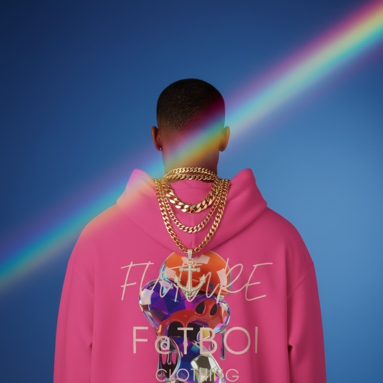 FUTRE F@TBOI DIAMOND DRIP HOG - Vibe Hoodie, Unisex Heavy Blend Sweatshirt, Inspirational Gift, Trendy Layering Piece, Perfect for Holidays, Cozy Wear