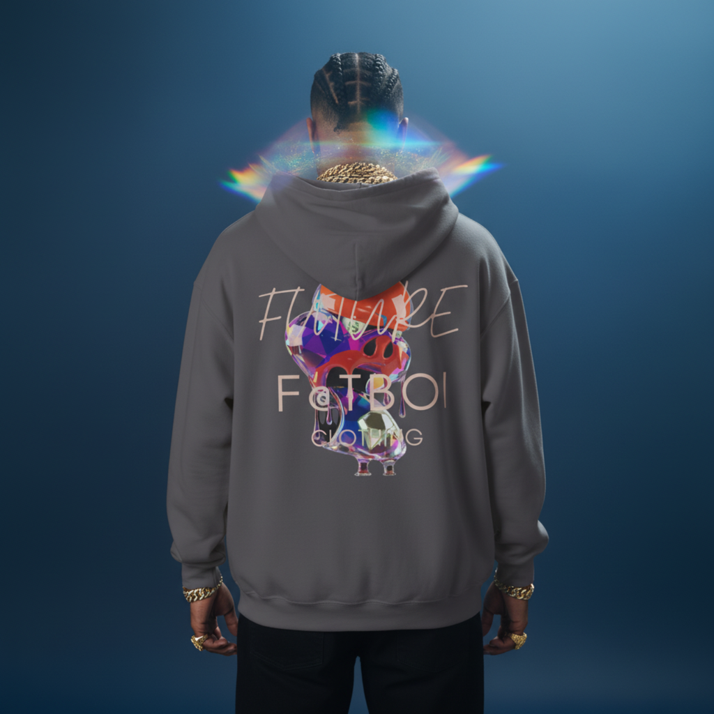 FUTRE F@TBOI DIAMOND DRIP HOG - Vibe Hoodie, Unisex Heavy Blend Sweatshirt, Inspirational Gift, Trendy Layering Piece, Perfect for Holidays, Cozy Wear