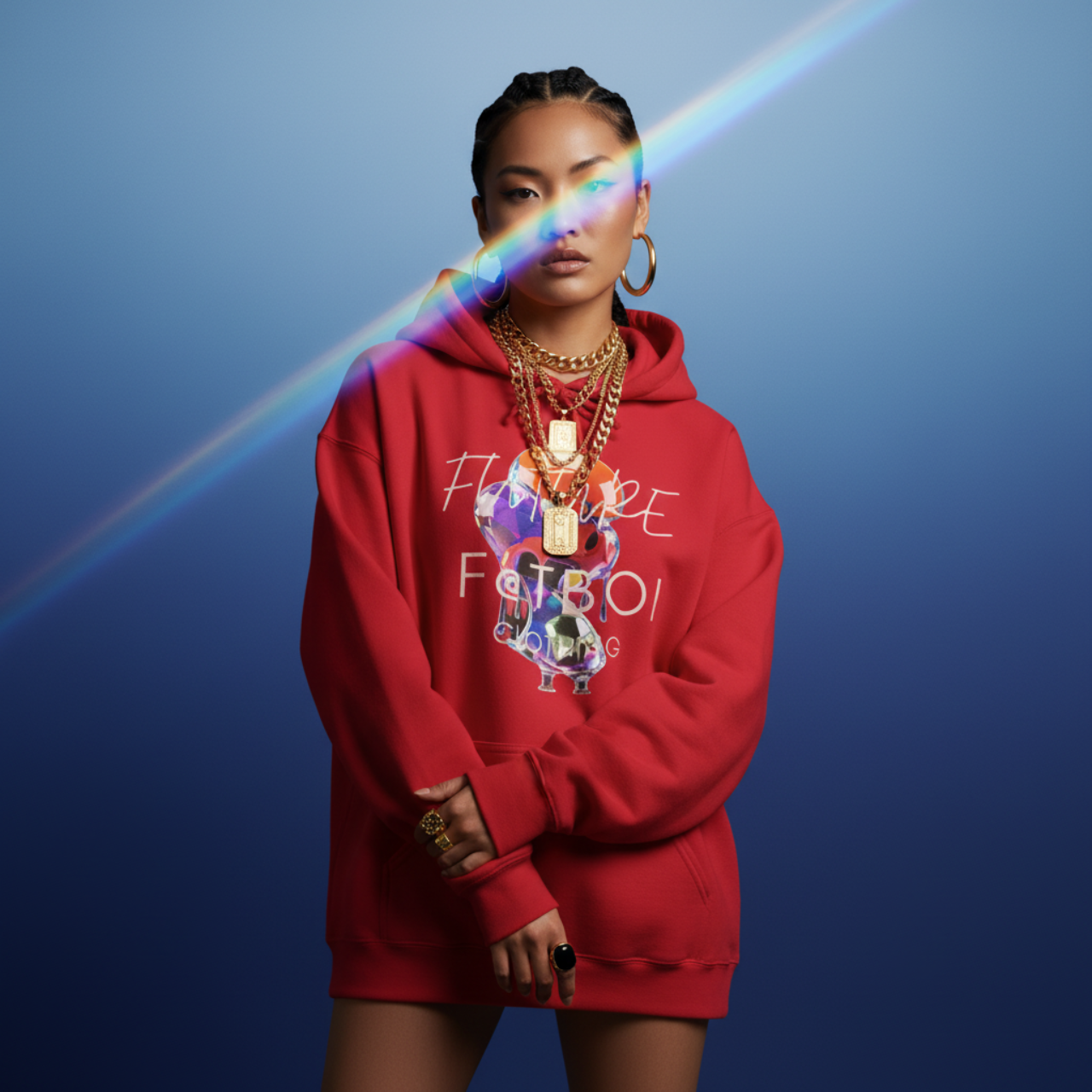 FUTRE F@TBOI DIAMOND DRIP HOG - Vibe Hoodie, Unisex Heavy Blend Sweatshirt, Inspirational Gift, Trendy Layering Piece, Perfect for Holidays, Cozy Wear