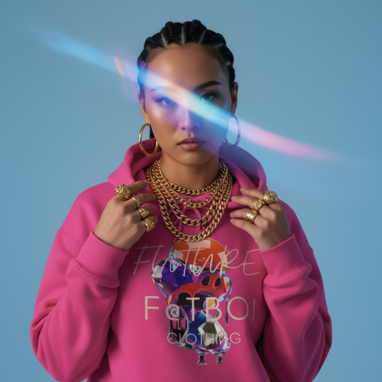 FUTRE F@TBOI DIAMOND DRIP HOG - Vibe Hoodie, Unisex Heavy Blend Sweatshirt, Inspirational Gift, Trendy Layering Piece, Perfect for Holidays, Cozy Wear