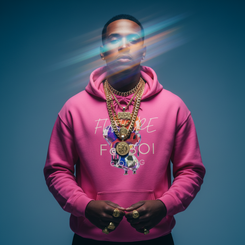 FUTRE F@TBOI DIAMOND DRIP HOG - Vibe Hoodie, Unisex Heavy Blend Sweatshirt, Inspirational Gift, Trendy Layering Piece, Perfect for Holidays, Cozy Wear