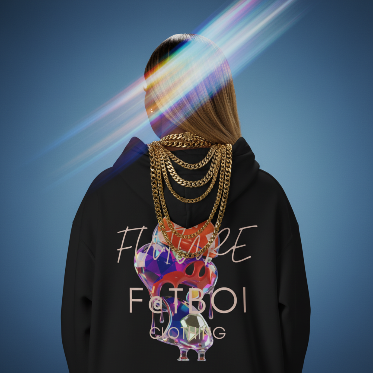 FUTRE F@TBOI DIAMOND DRIP HOG - Vibe Hoodie, Unisex Heavy Blend Sweatshirt, Inspirational Gift, Trendy Layering Piece, Perfect for Holidays, Cozy Wear