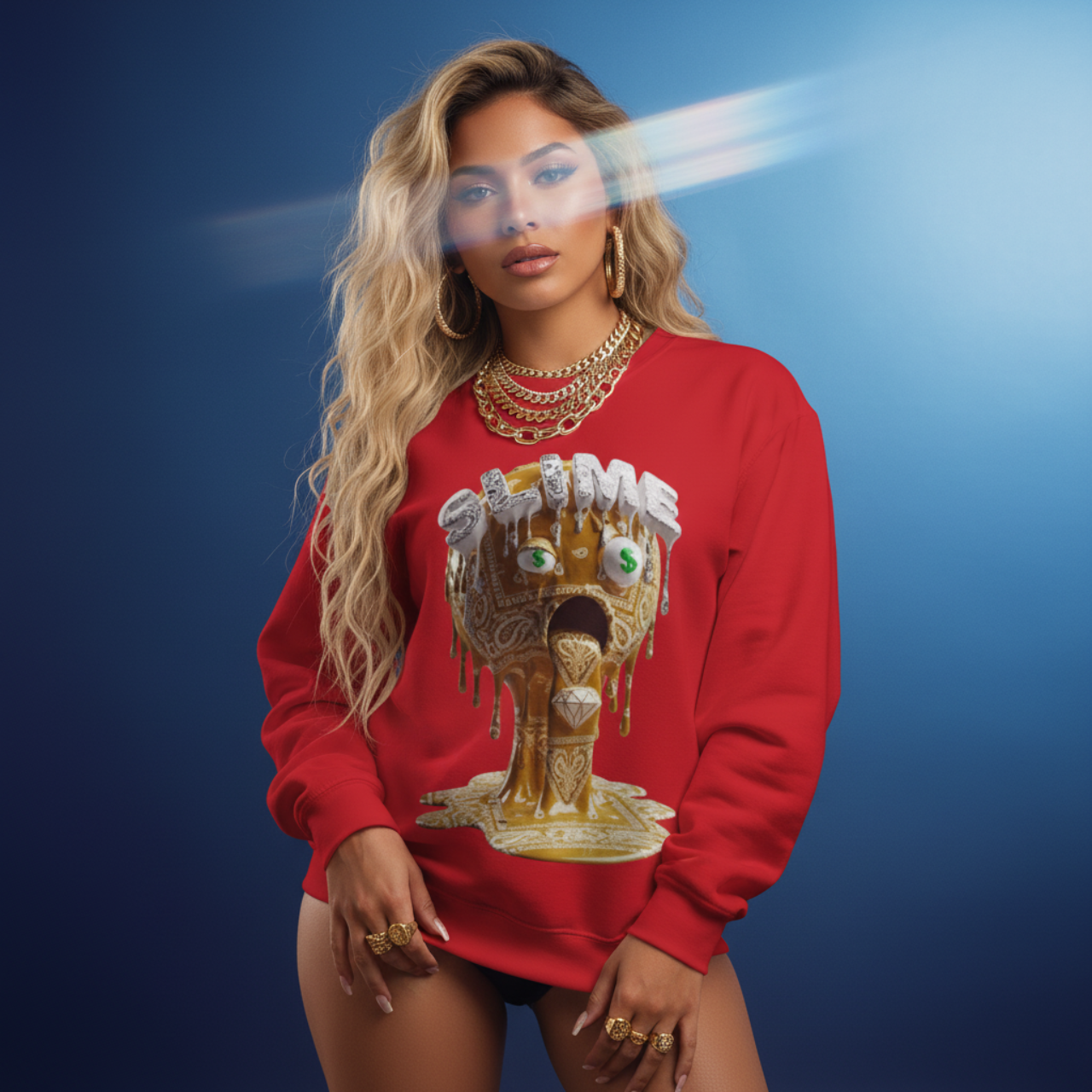 FUTURE F@TBOI SLIME Sweatshirt - Cozy Unisex Crewneck, Slime Design, Perfect for Gifts, Halloween Vibes, or Everyday Fun