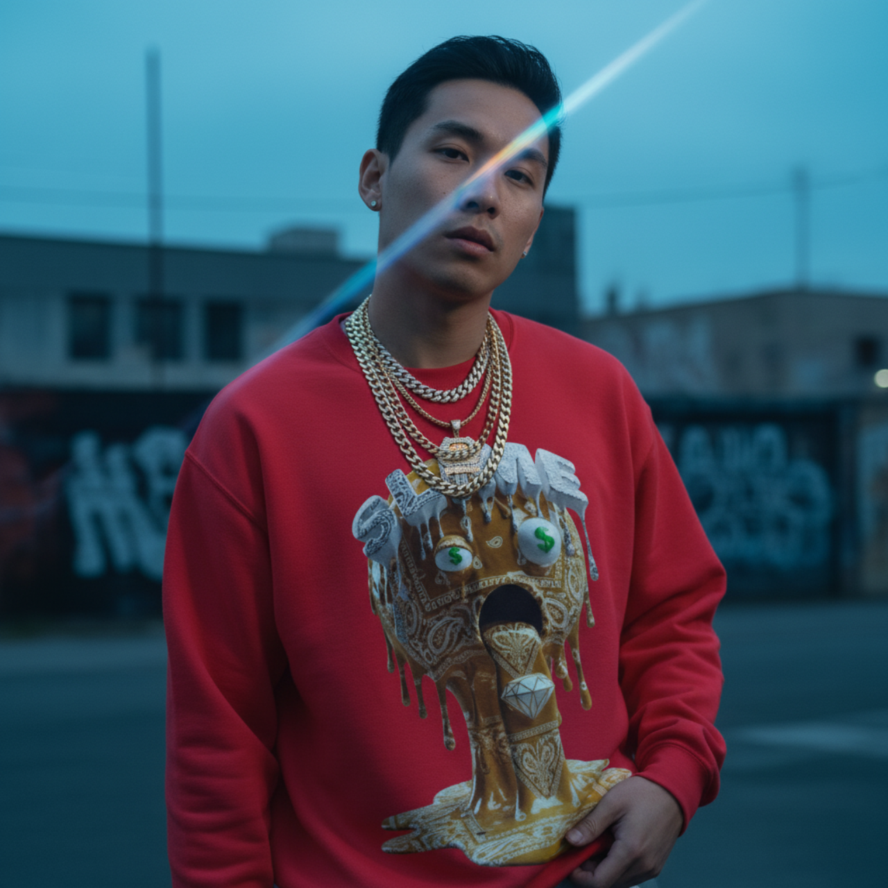 FUTURE F@TBOI SLIME Sweatshirt - Cozy Unisex Crewneck, Slime Design, Perfect for Gifts, Halloween Vibes, or Everyday Fun