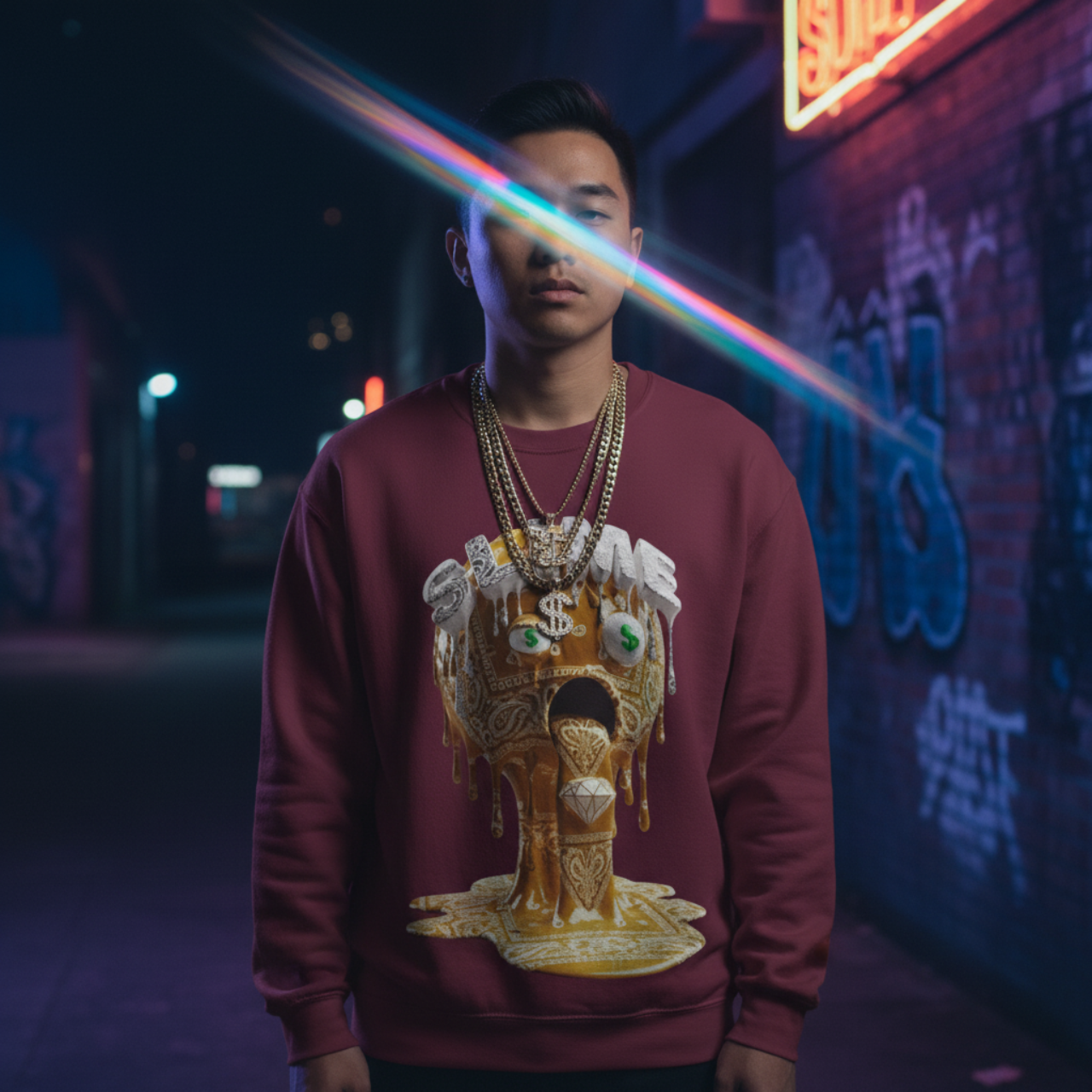 FUTURE F@TBOI SLIME Sweatshirt - Cozy Unisex Crewneck, Slime Design, Perfect for Gifts, Halloween Vibes, or Everyday Fun