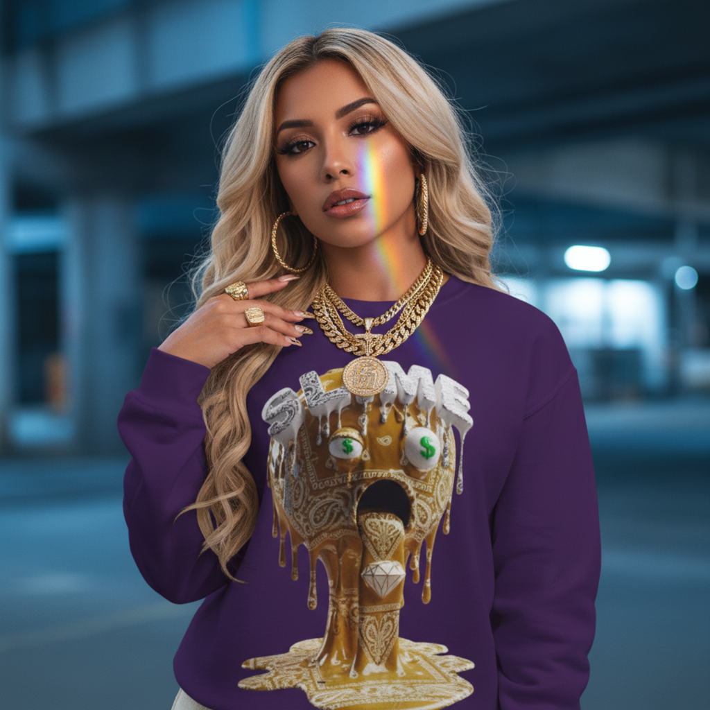 FUTURE F@TBOI SLIME Sweatshirt - Cozy Unisex Crewneck, Slime Design, Perfect for Gifts, Halloween Vibes, or Everyday Fun