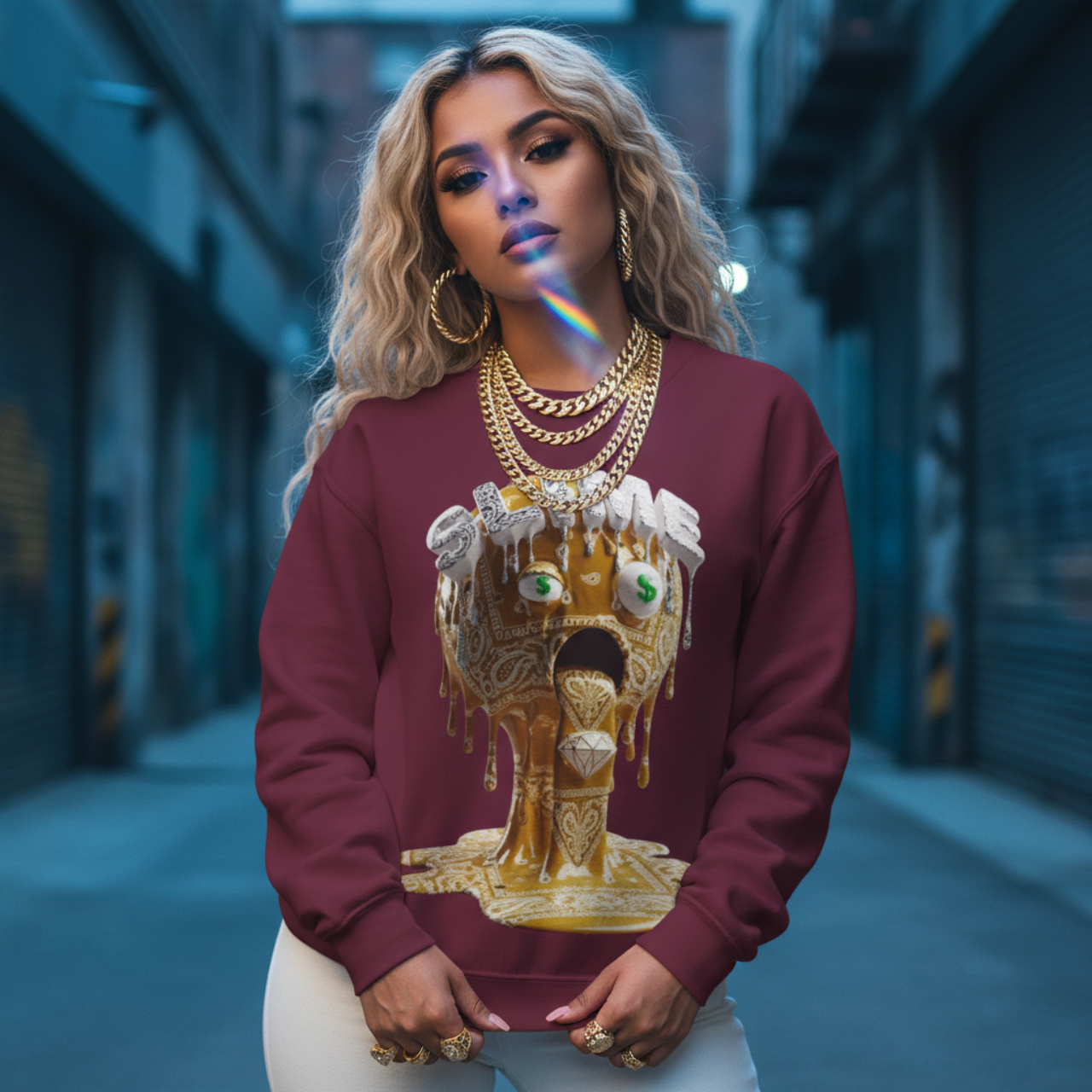 FUTURE F@TBOI SLIME Sweatshirt - Cozy Unisex Crewneck, Slime Design, Perfect for Gifts, Halloween Vibes, or Everyday Fun