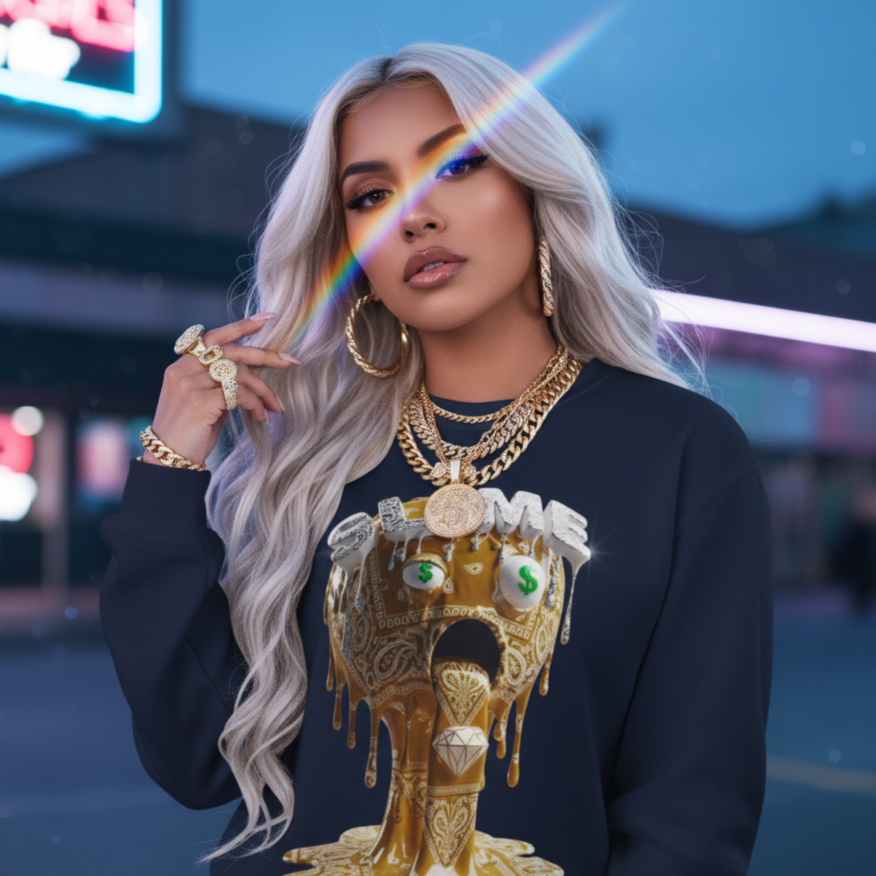 FUTURE F@TBOI SLIME Sweatshirt - Cozy Unisex Crewneck, Slime Design, Perfect for Gifts, Halloween Vibes, or Everyday Fun