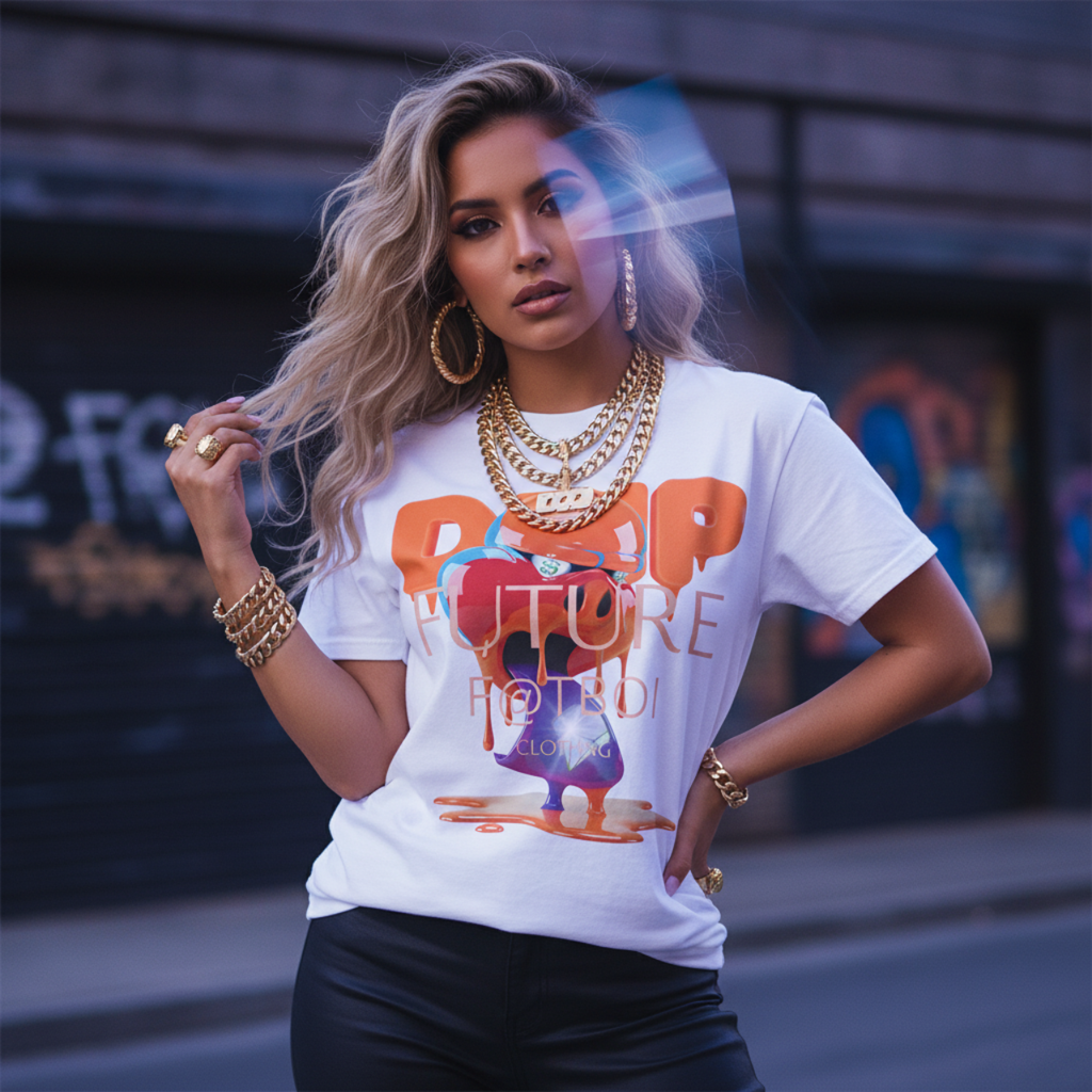 FUTURE F@TBOI CLOTHING HOG DRIP DESIGN - Trendy Streetwear T-Shirt for Creative Souls, Cool Graphic Tee for Urban Style, Perfect for Parties and Casual Outings, DRIP Design, [...]