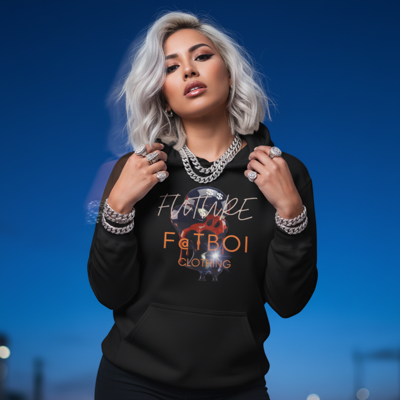 Future F@tboi clothing  Unisex Hoodie with Trendy Design, Streetwear, Casual Style, Gift for Him/Her, Perfect for Fall