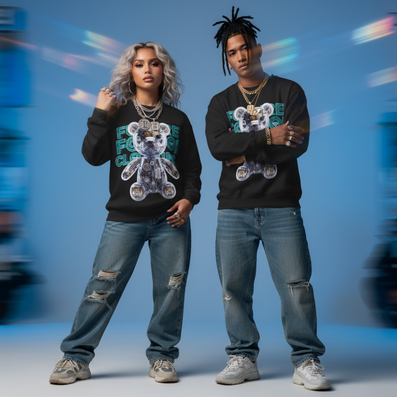 Future Fatboi Robo Bear Crewneck Sweatshirt