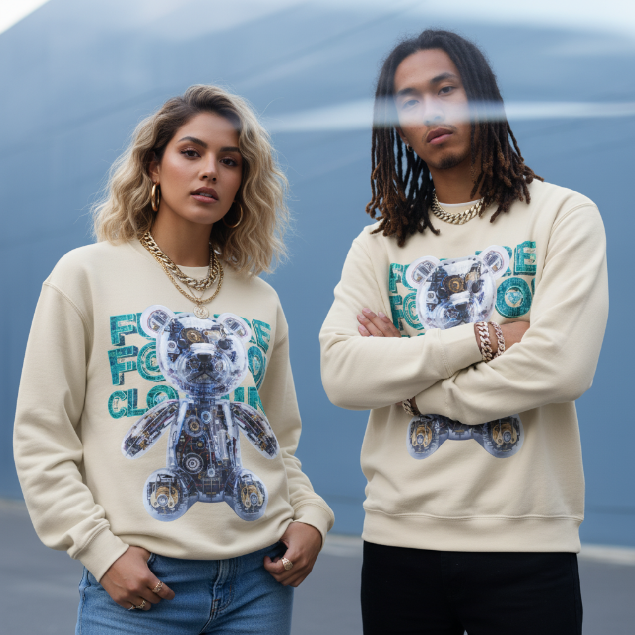 Future Fatboi Robo Bear Crewneck Sweatshirt