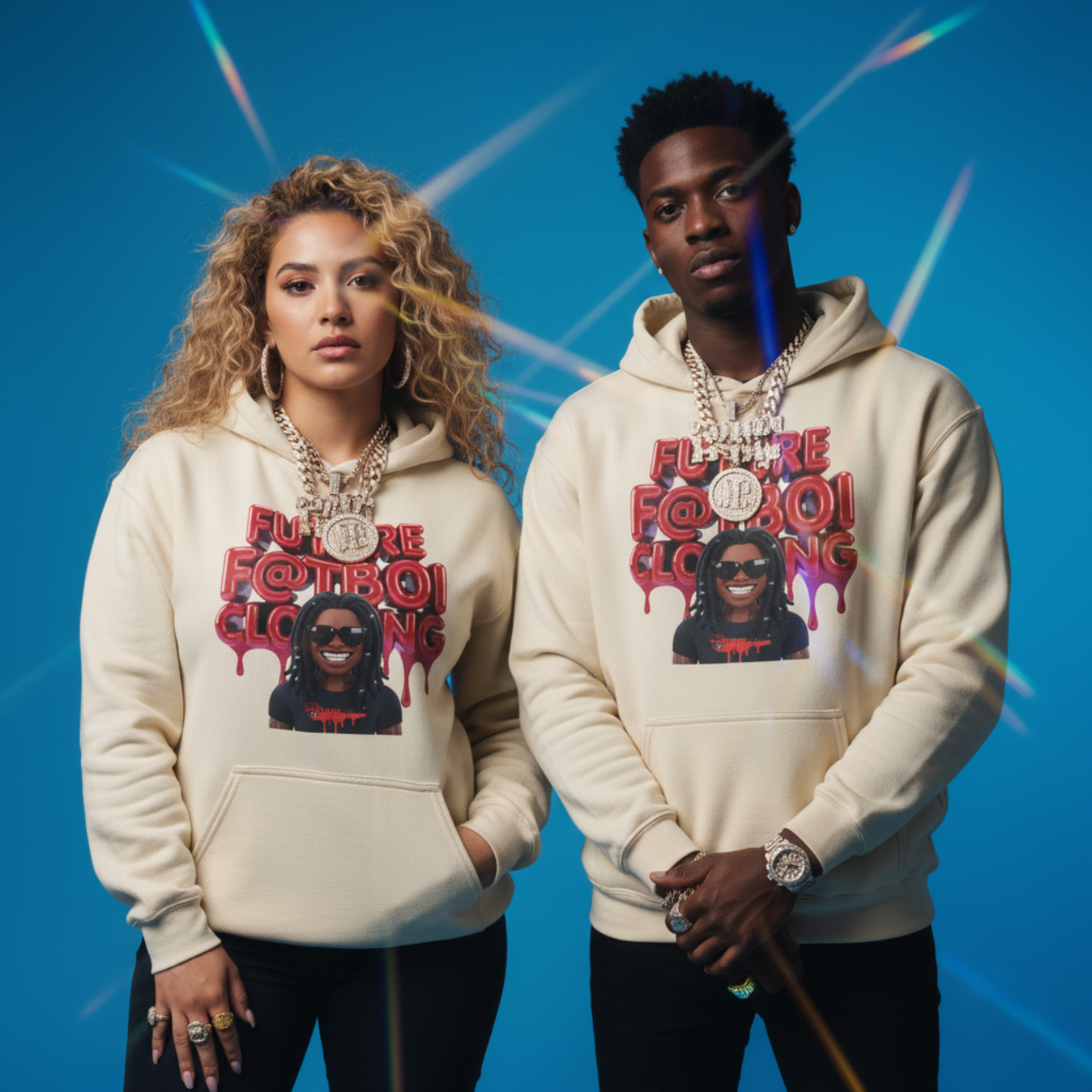 Future Fatboi Clothing Hoodie, Unisex Black Sweatshirt, Trendy Streetwear, Graphic Hoodie, Fashion Gift for Hip-Hop Lovers