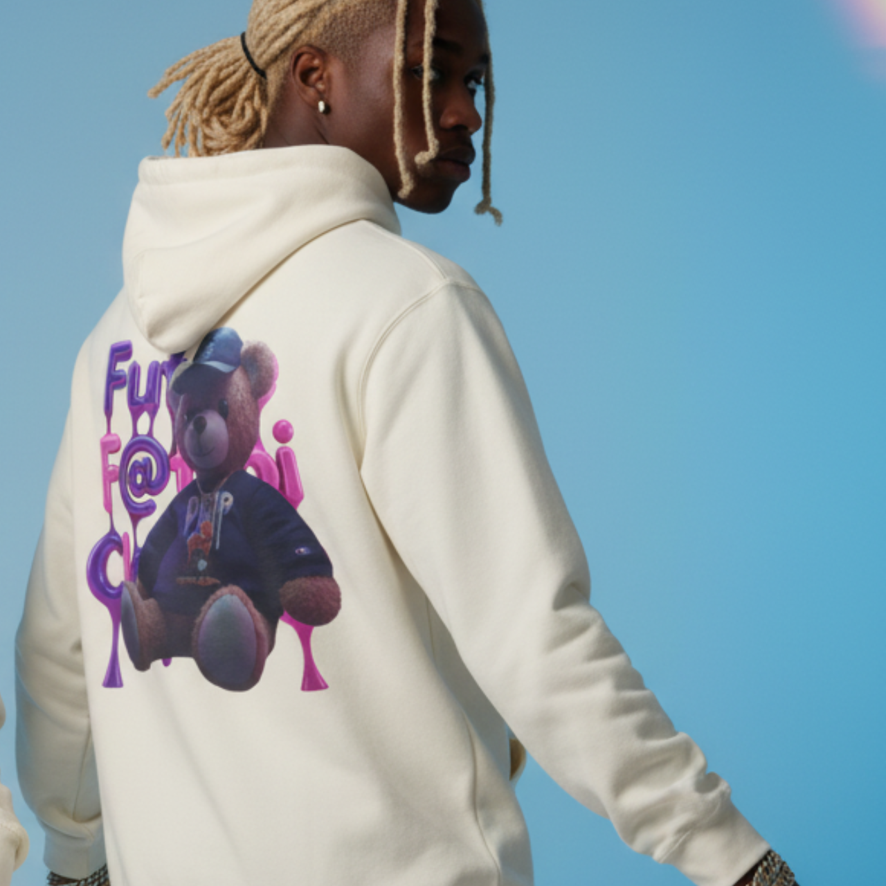 Future F@Boi Club Hoodie | Unisex Fleece Pullover | Cozy Streetwear | Gift for Bear Lovers, Trendy Fashion, Graphic Sweatshirt