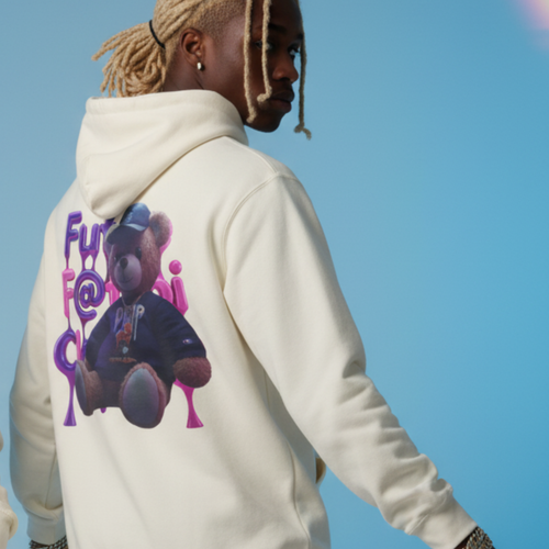 Future F@Boi Club Hoodie | Unisex Fleece Pullover | Cozy Streetwear | Gift for Bear Lovers, Trendy Fashion, Graphic Sweatshirt