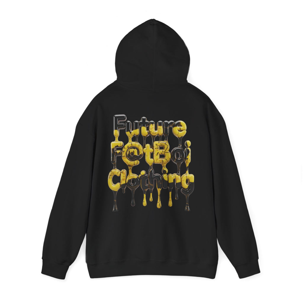 Streetwear Graphic Hoodie - FUTURE F@TBOI Clothing Black and Yellow